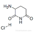 Chlorhydrate de 3-aminopipéridine-2,6-dione CAS 2686-86-4
